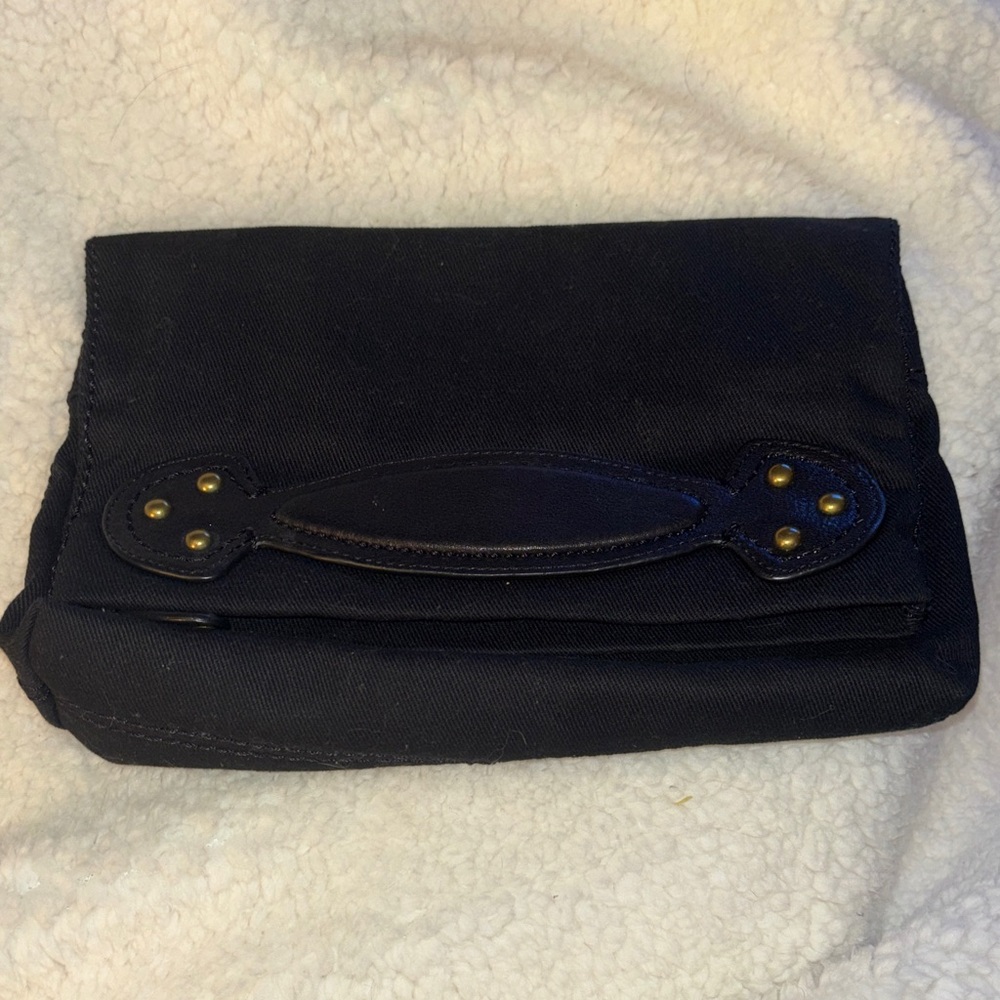 GAP Black Clutch with Gold Accents